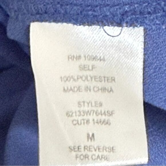 41 Hawthorn Royal Blue Button-Up Blouse sz m - Picture 9 of 12